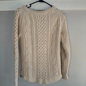 LL Bean Fisherman Tunic Sweater